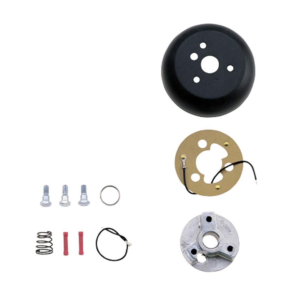 3196 Steering Wheel Adapter Hardware Installation Kit 3 bolt pattern Black Cover