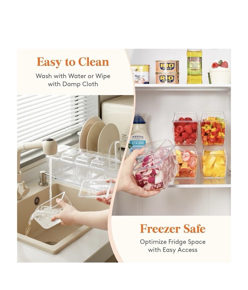 Ice Chilled Condiment Caddy with 5 Containers, 15.3" Server