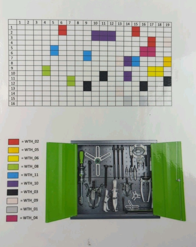 KUKKO Tool Hook Holder / Brackets New Set With Chart