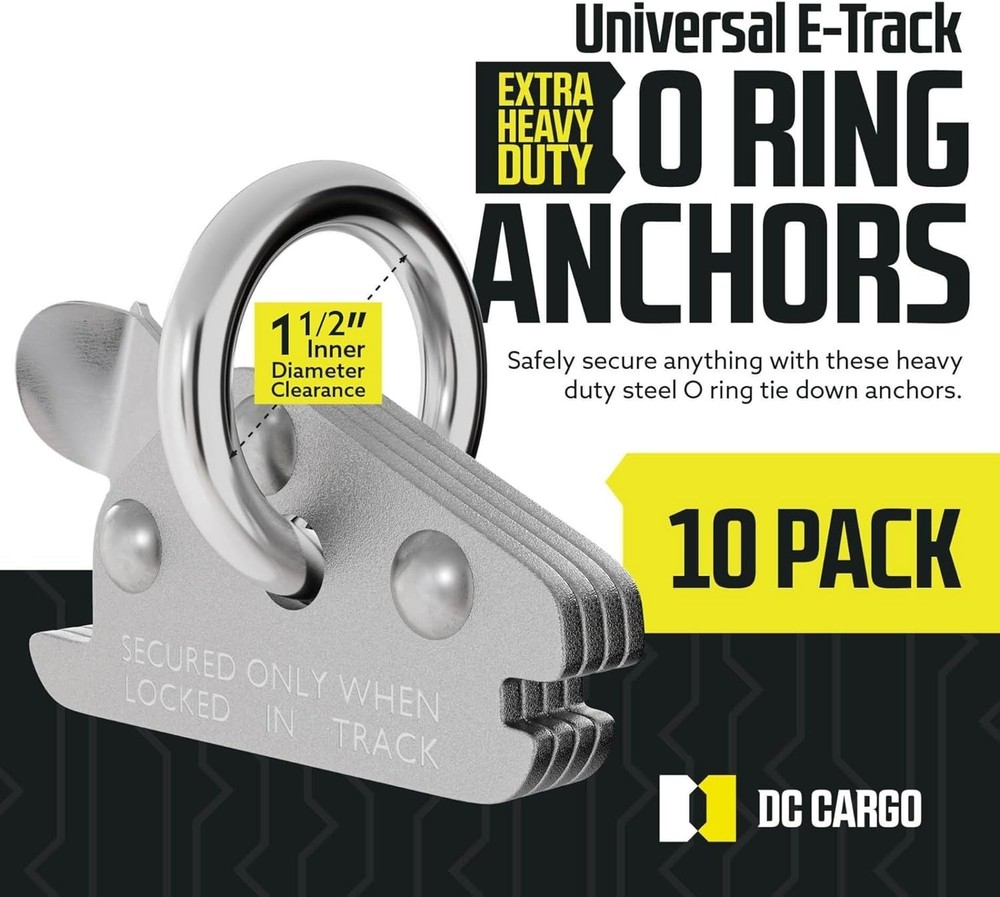Heavy Duty O Ring Pack 10 - 6000Lbs Strength