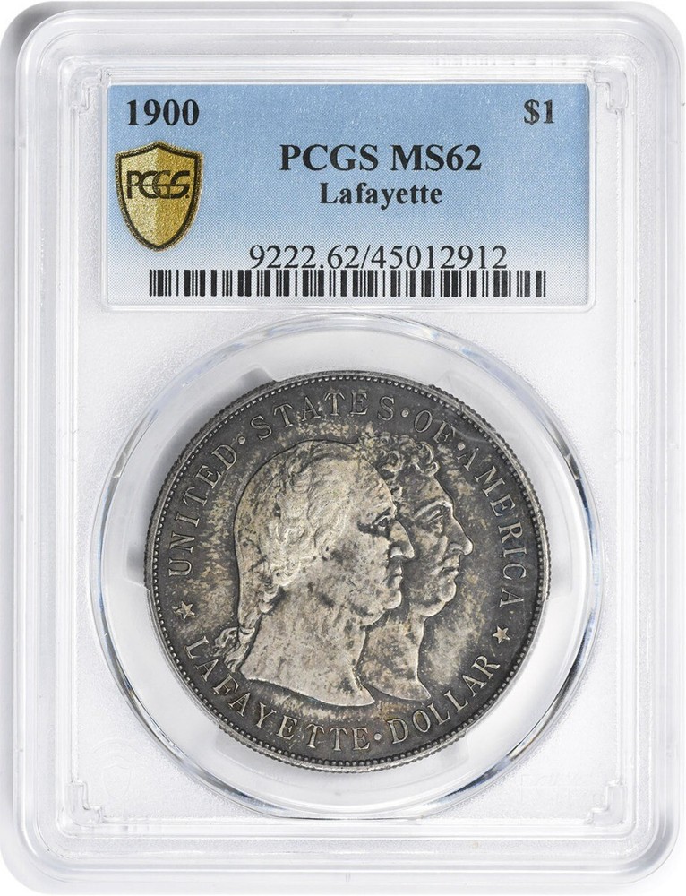 1900 Lafayette Commemorative Silver Dollar MS62 PCGS
