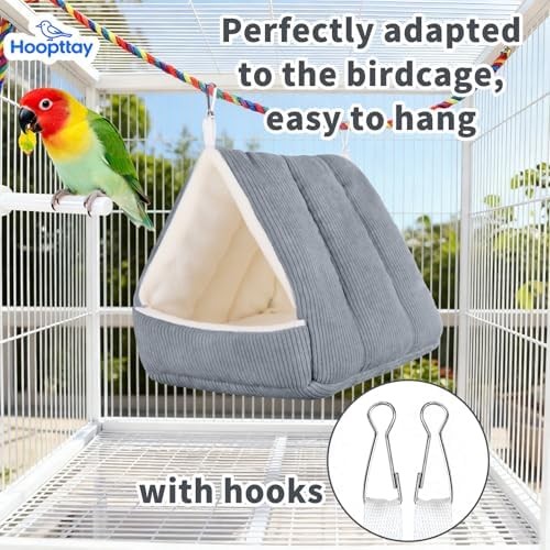 Plush Hanging Bird Nest Bed Grey
