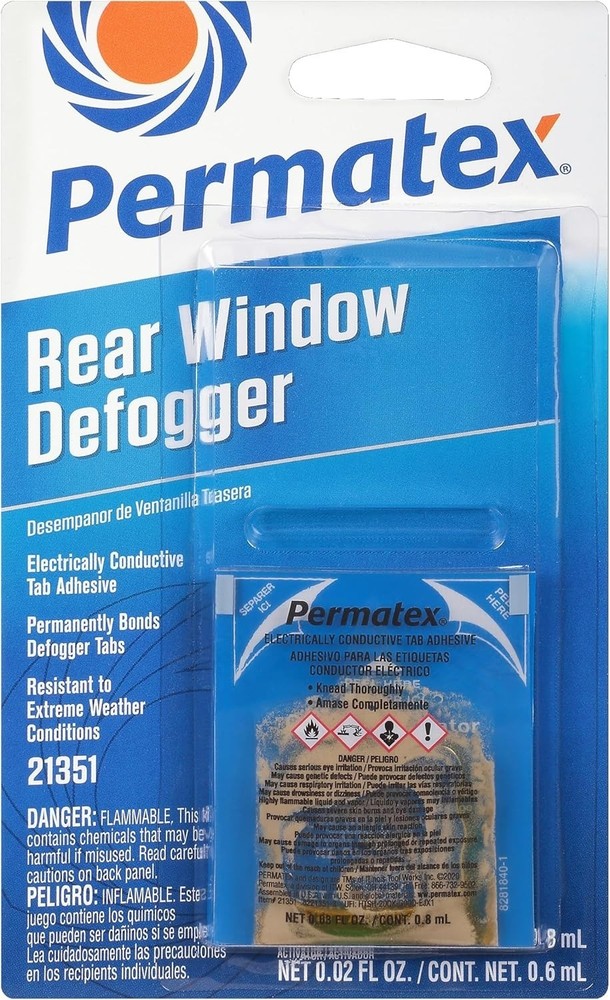 Permatex 21351 Electrically Conductive Rear Window Defogger Tab Adhesive Quickly