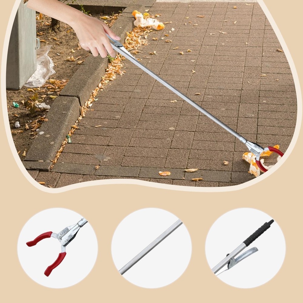 Reacher Grabber Garbage Picker Ergonomic Handle