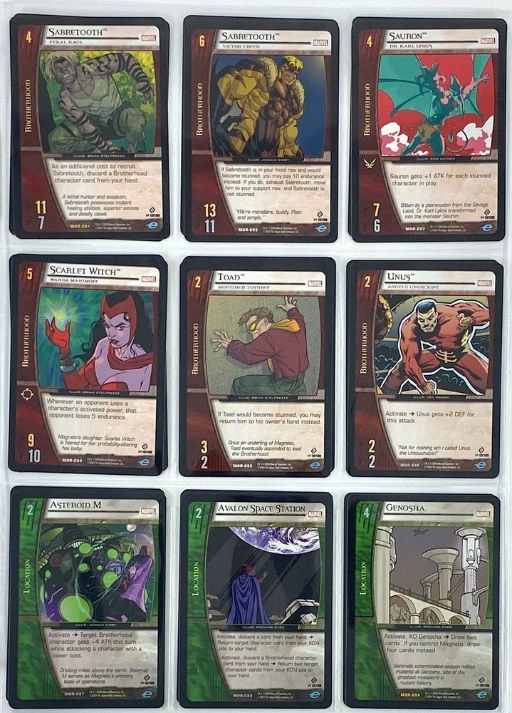 VS System Marvel Origins MOR 2004 220/220 COMPLETE SET NM