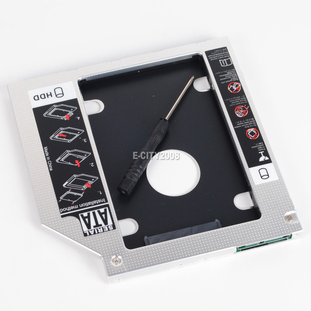 2nd HD HDD SSD Hard Drive Caddy for Dell Latitude E6430 E6320 E6420 E6520 E6530