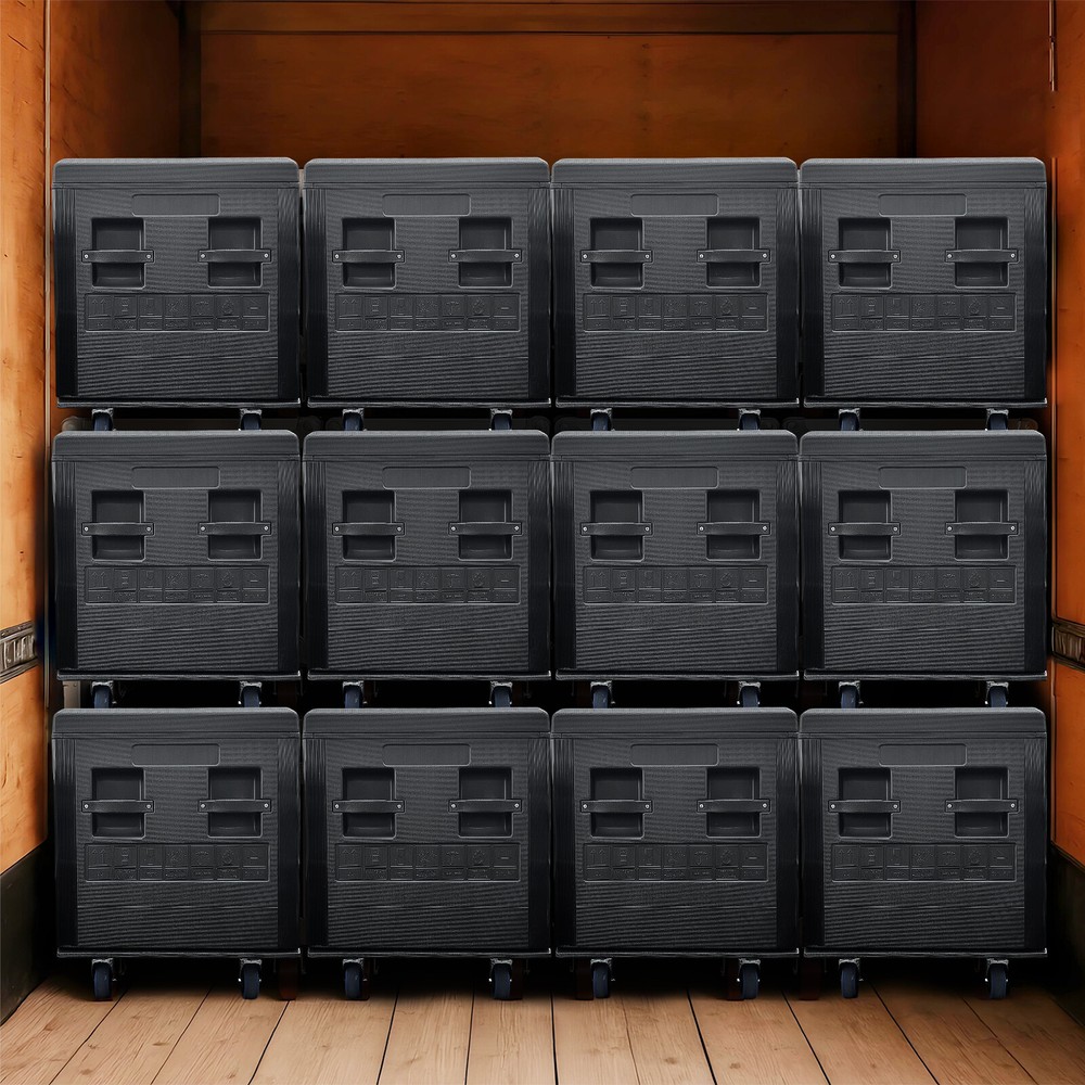 Utility Cable Trunk Road Case with Wheels Stackable ATA Rolling for Audio & DJ