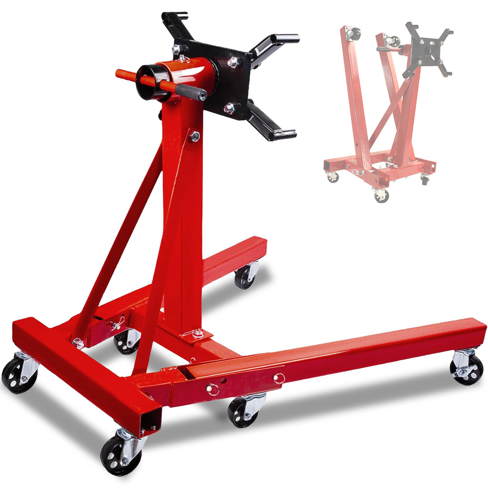 2000 LBS Folding Engine StandVehicle Engine BlockStand 360Degree Head