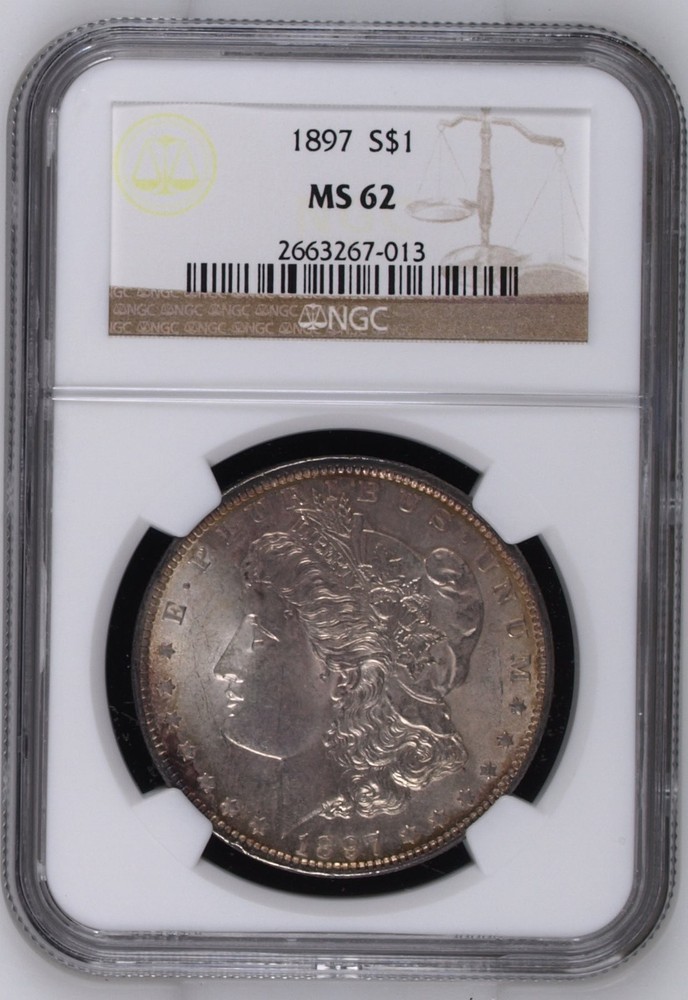 1897 Morgan Silver Dollar NGC MS-62