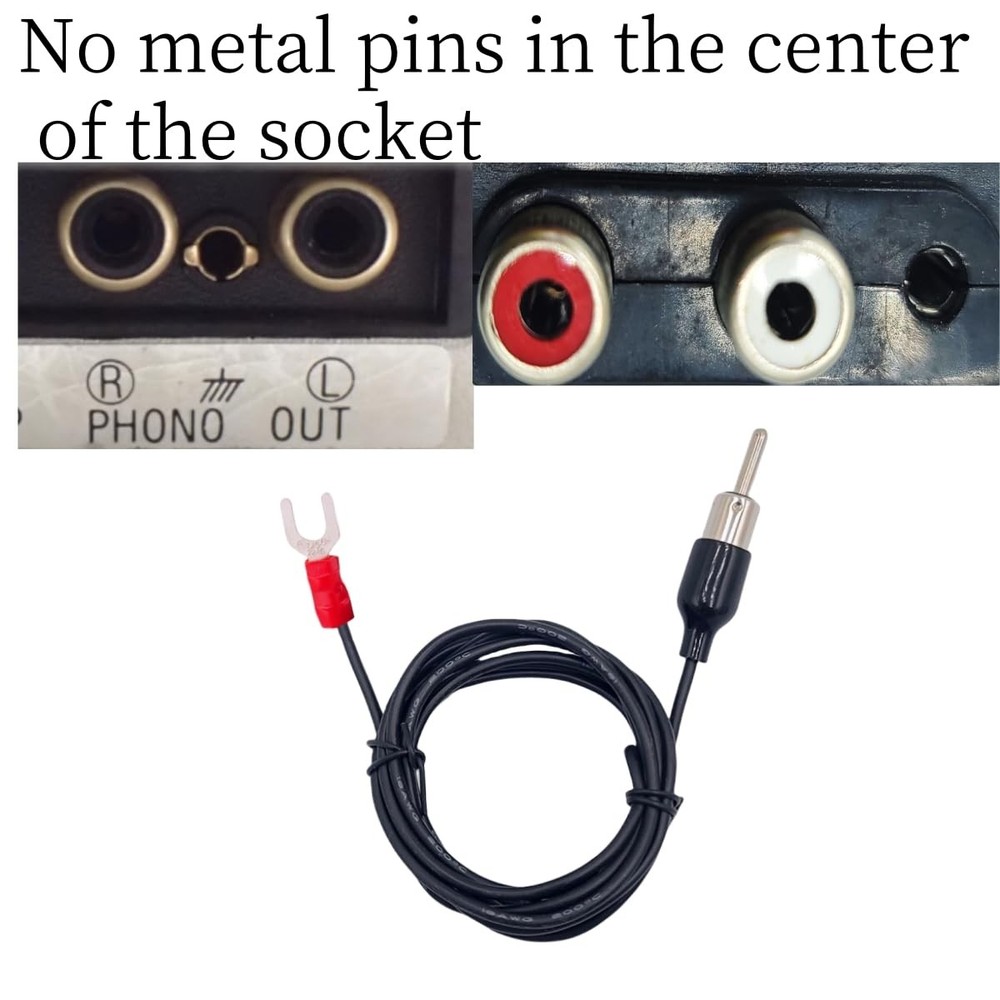 Funayama Turntable Ground Wire Plug-in Grounding for Technics black