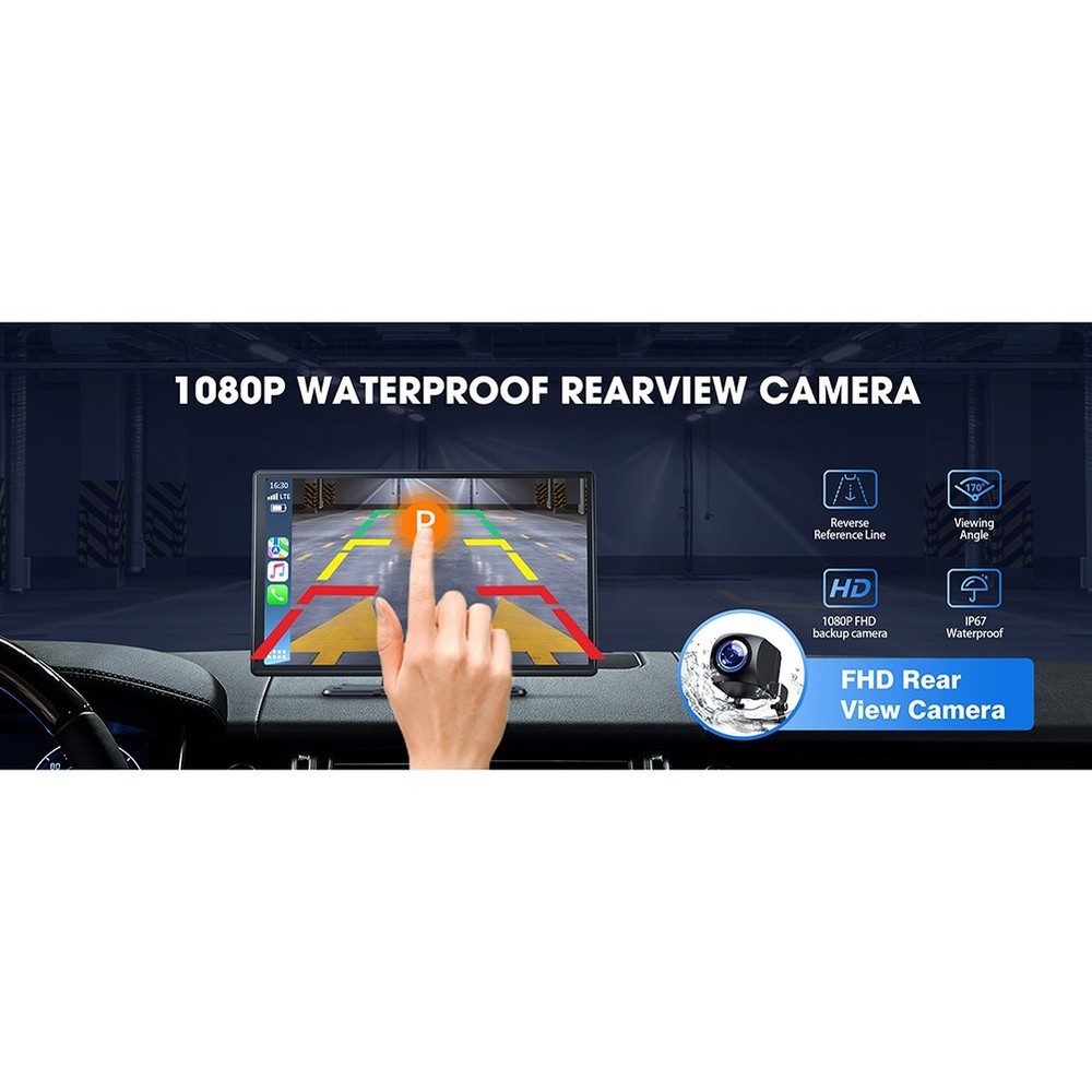 Wireless Connectivity 9 Inch Monitor Featuring Backup Camera Functionality