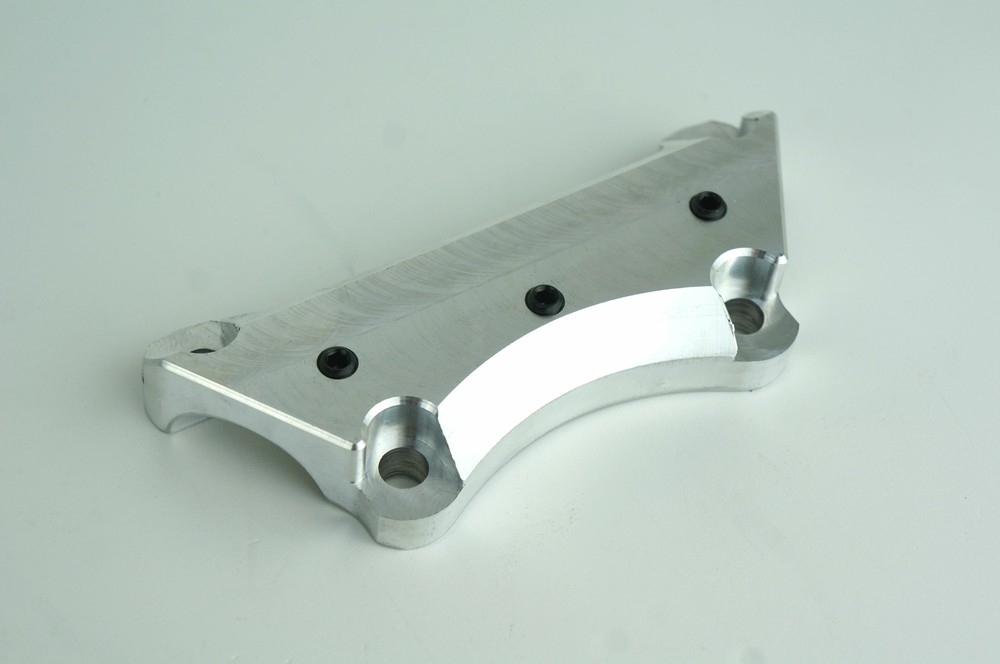 One 1 Piece Super Handlebar Top Riser Clamp Mount w/ Setscrews Harley FLH/T 1"