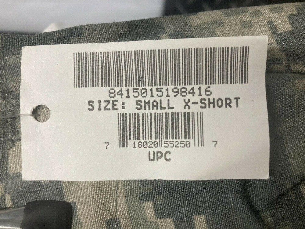 ACU Combat Uniform Trousers Small X Short NOS