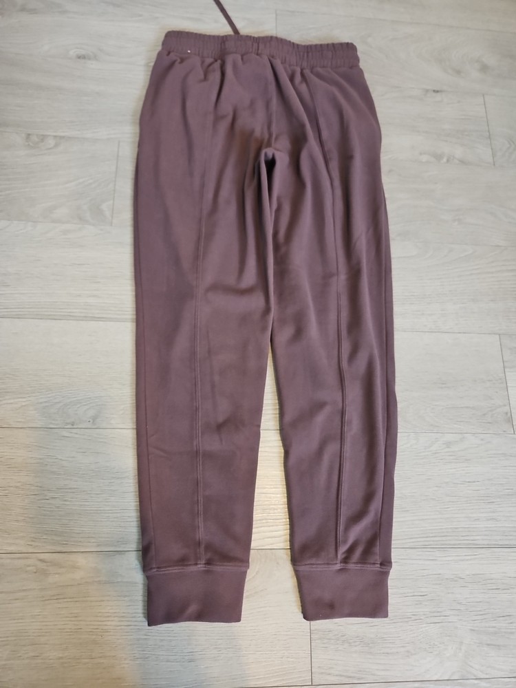 mondetta purple performance sweat pants drawstring cuff women size s