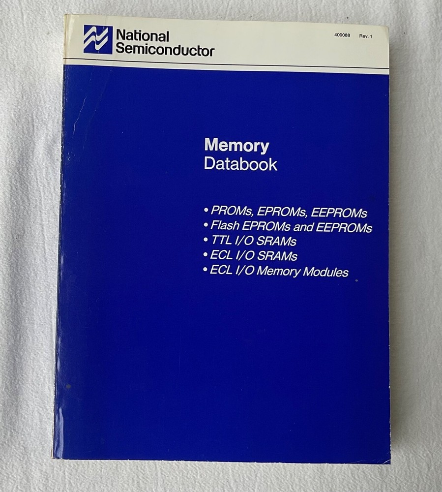 NATIONAL SEMICONDUCTOR Memory Databook 1988 Edition