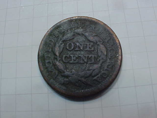 1845 Braided Hair Large Cent