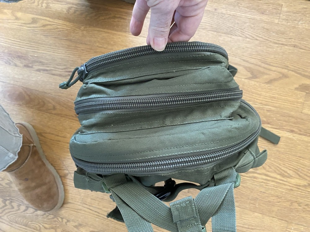 Tactical Backpack Olive Green Medium Transport Pack Bag