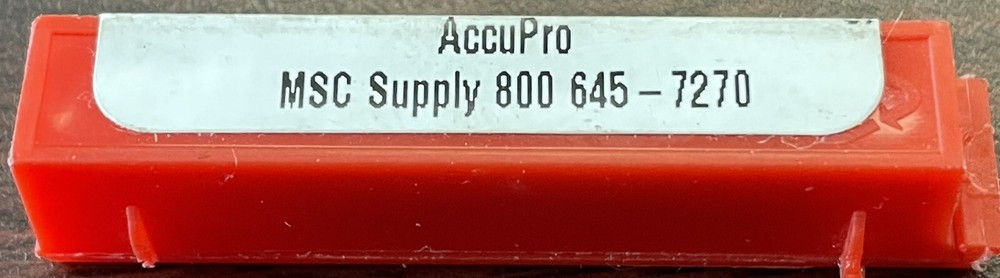 ACCUPRO 05252465, Submicron Solid Carbide, Boring Bar, NEW