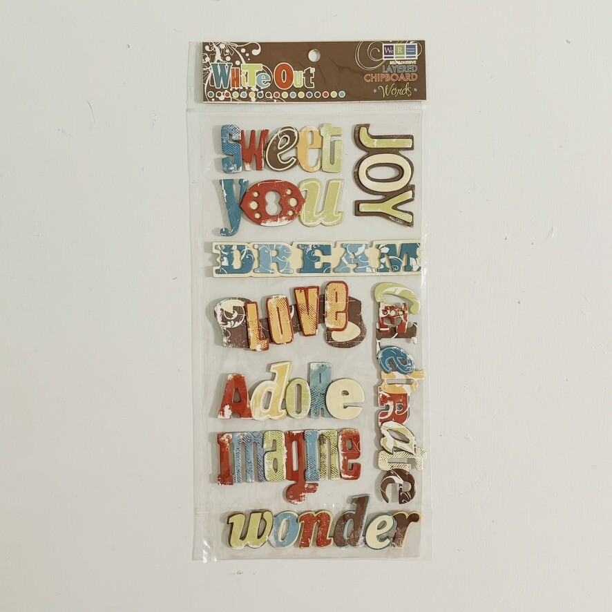 White Out Layered Adhesive Chipboard (Explore)