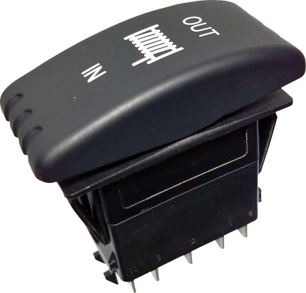 KFI Winch Rocker Switch Blue LED Illuminated UTV Universal Dash Mount UTV-DRS