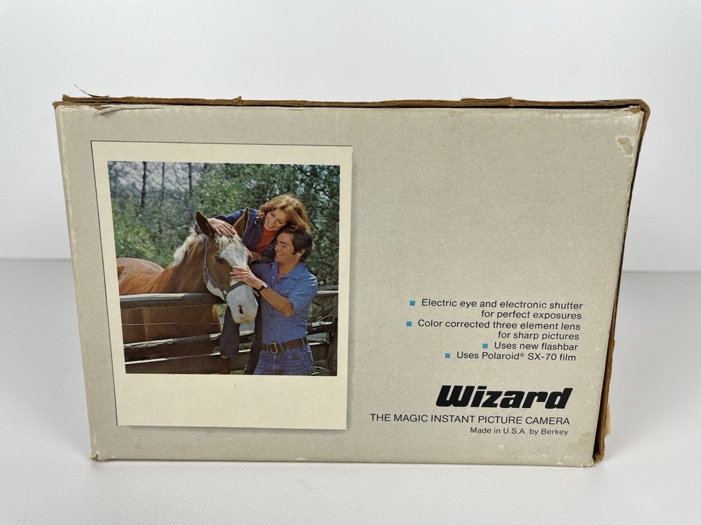 Vintage 1970s Berkey Keystone WIZARD XF 1000 Instant Camera Untested Powers On