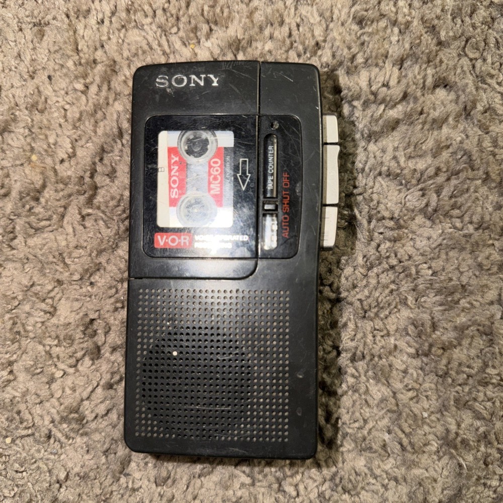 Sony M-665V Handheld Microcassette-Corder VOR Voice Operating Recorder