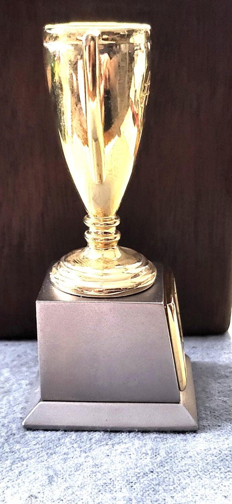 Clock, Timex Miniature Desk Table Trophy Cup Clock