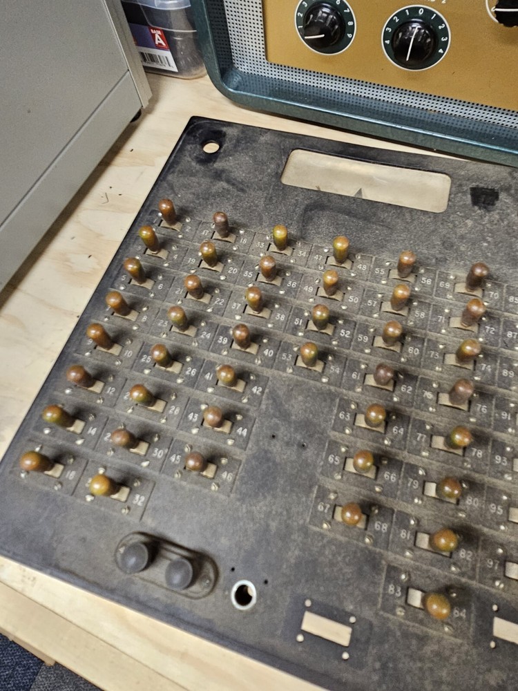 Antique Voltmeter Switch Board Current Circut Standardize