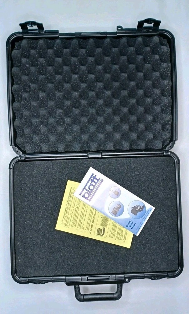 Platt 707 Black Plastic Hard Shell Case Pull Apart Foam Inside