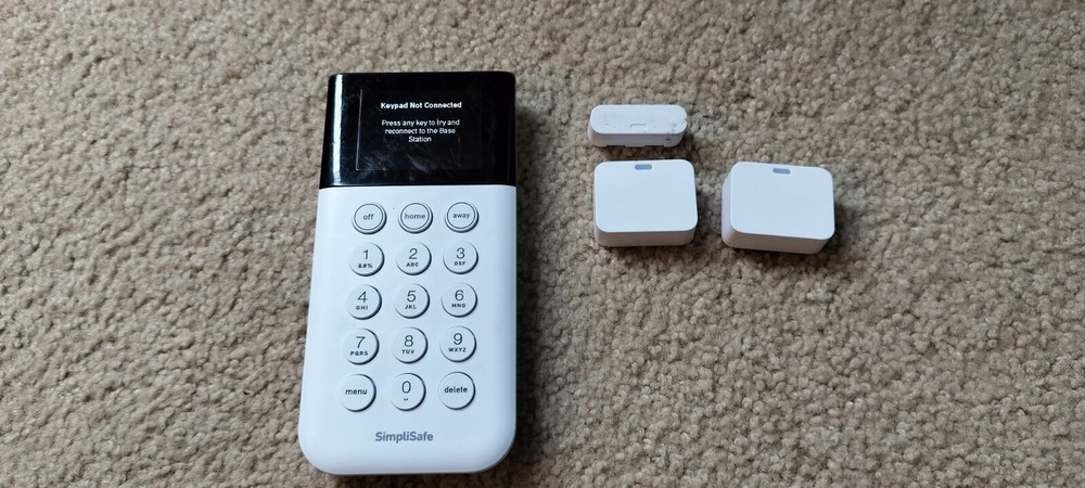 SimpliSafe Home Security System Replacement Keypad Remote White #SSKP3