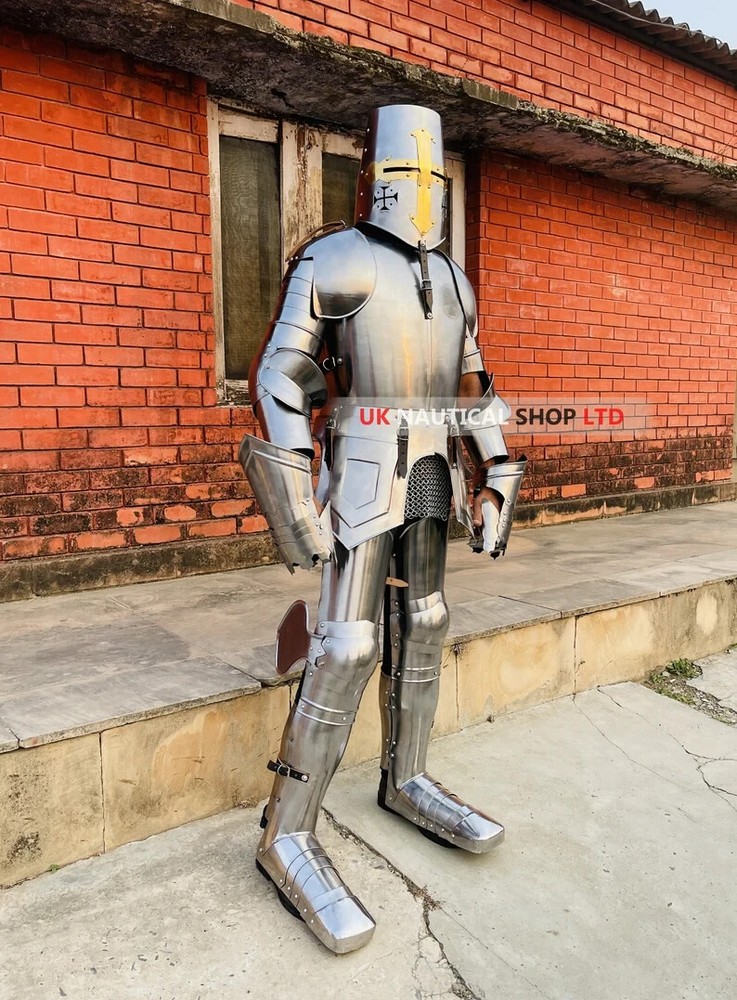 Medieval Templar Knight Armor Suit