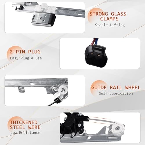 Power Window Regulator with Motor Assembly Front Right Passenger Side