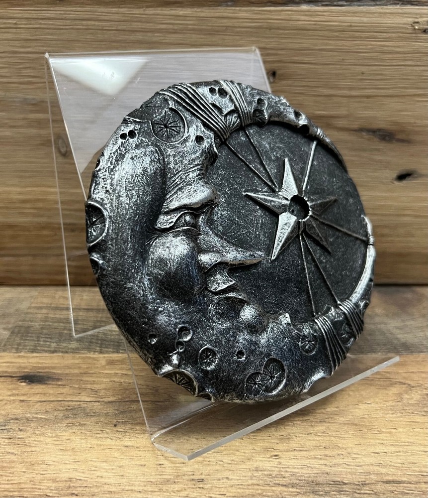 Celestial Moon Resin Incense Burner 5" x 1"