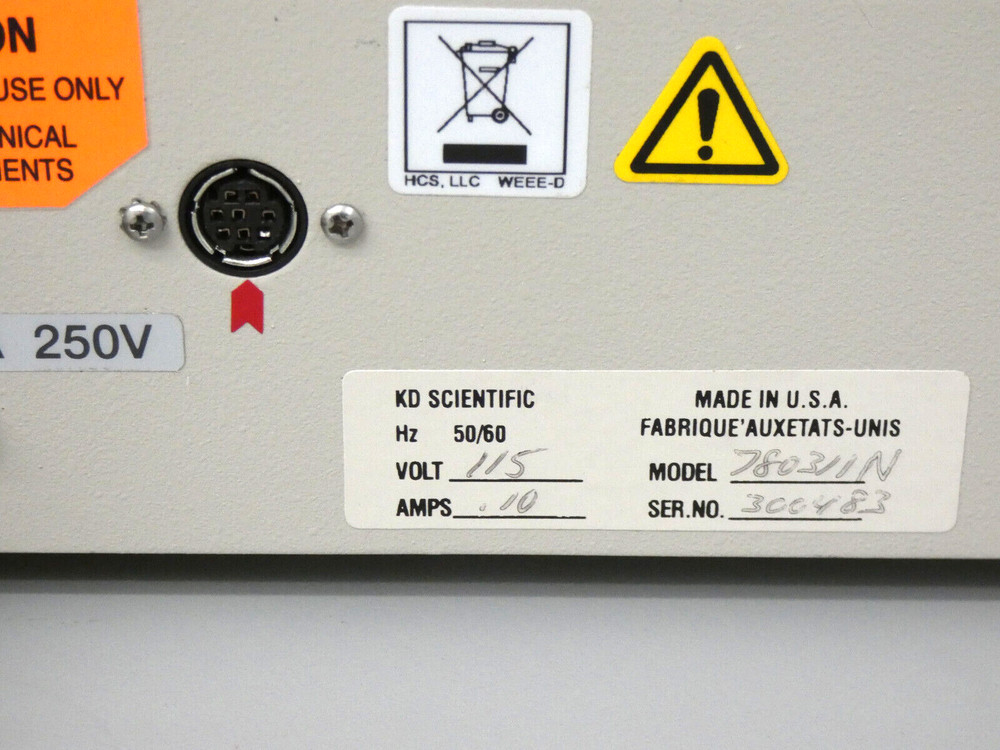 KD Scientific Syringe Pump Control Module, Infuse/Withdraw