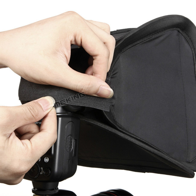 23cm 9in Mini Portable Foldable Softbox Diffuser For Speedlight Speedlite Flash