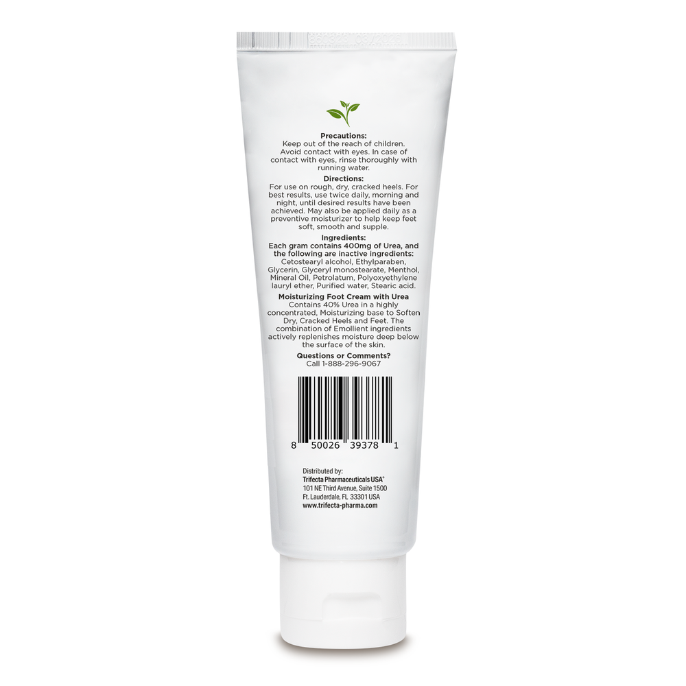 Globe Urea Cream 40% - (4 oz) Intensive Hydration for Dry Cracked Skin