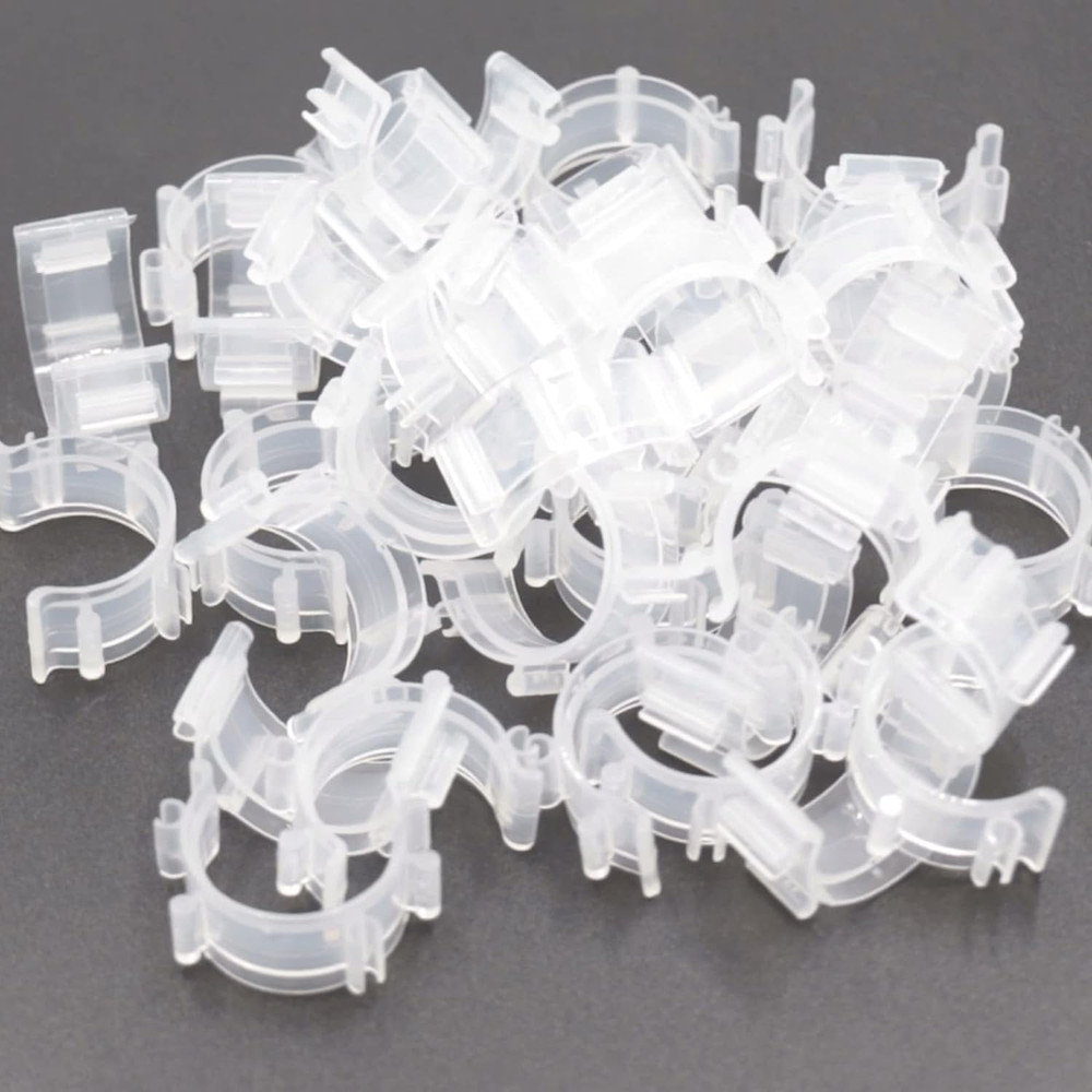 80Pcs Sewing Bobbin Clips, Clear Bobbin Holder, Plastic Thread Clamps Spools Org