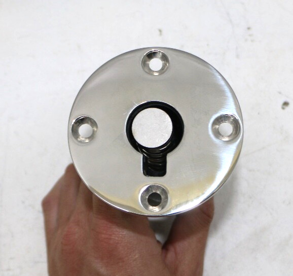 Marine Boat Spring Loaded Drop in Seat Back Rest Socket Base Mount Stainless