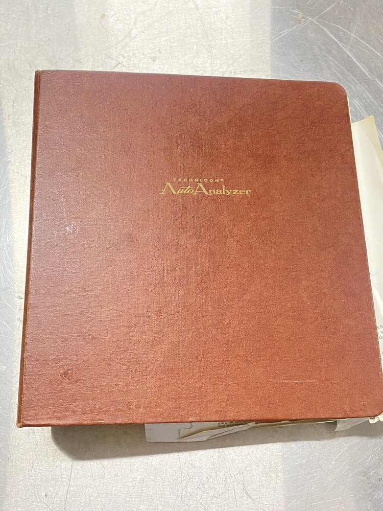 Technicon Basic Auto Analyzer Amino Acid - User Guide / Manual /Instruction Book