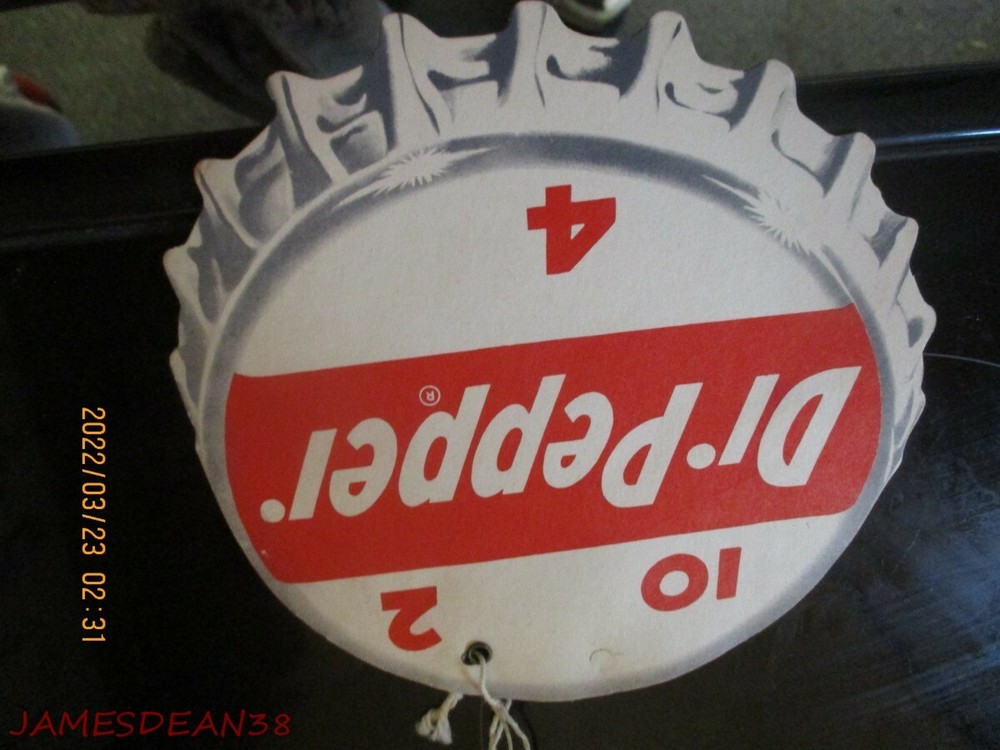 DR PEPPER FAN PULL NOS VINTAGE 10 2 4