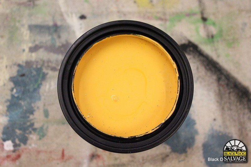 Furniture Paint, Orange "Caution: Dogs at Work", Matte, Water Based