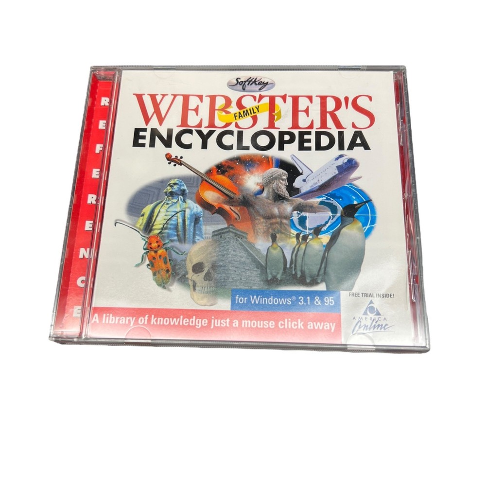 Webster's Interactive Encyclopedia CD-ROM 1997 Windows 95/3.1 Compatible