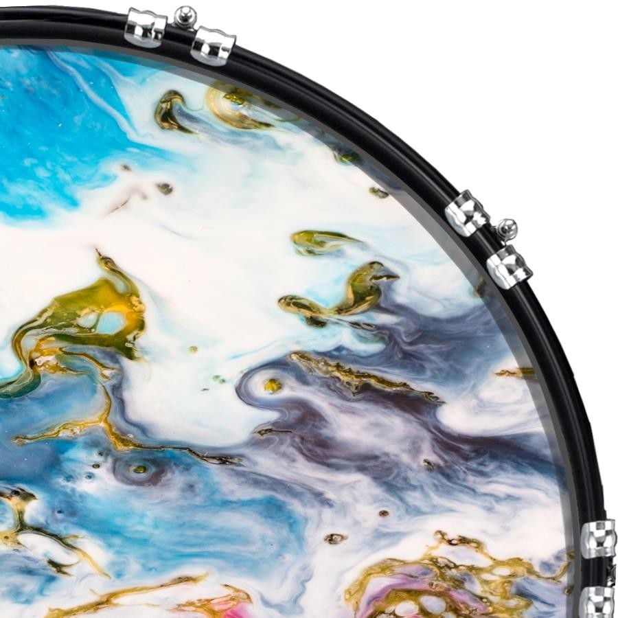 22" Custom Bass Kick Drum Front Head Graphic Graphical Abstract 52