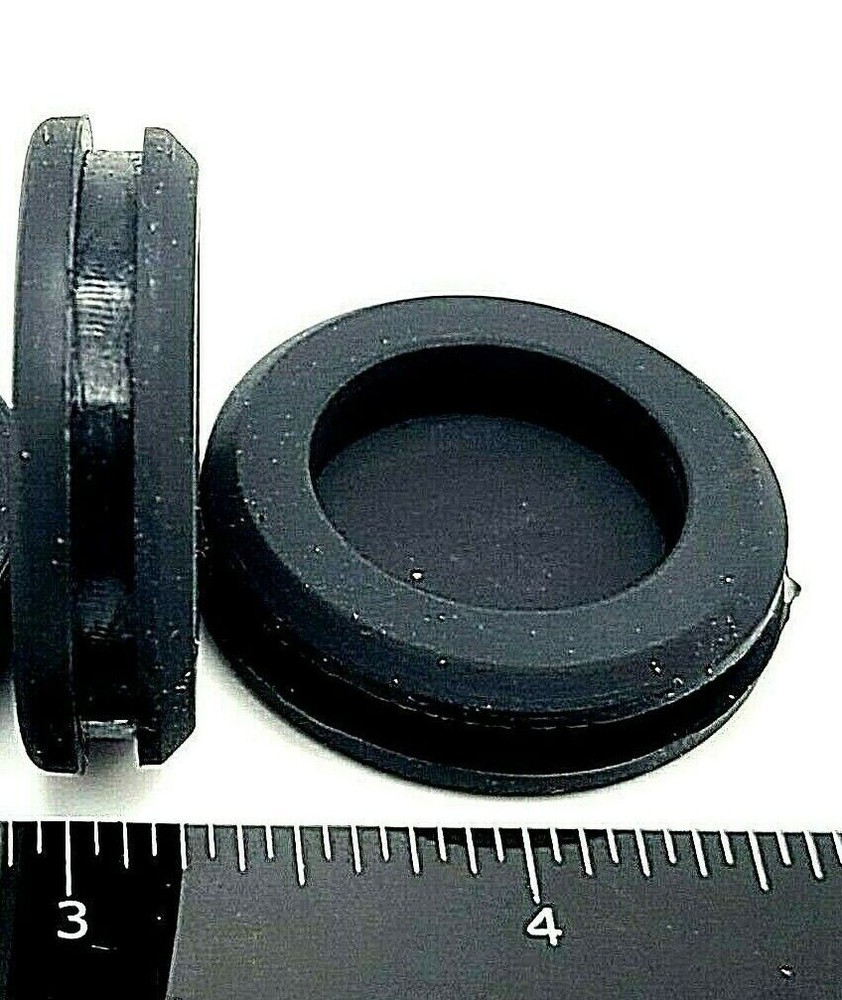 1 1/4" Panel Hole Solid Rubber Grommet Knockout Plug for 1/8” Thick Walls