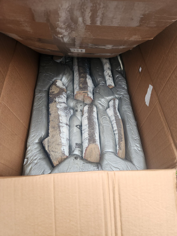 Empire Burncrete Birch Log Set LS40CBB-1