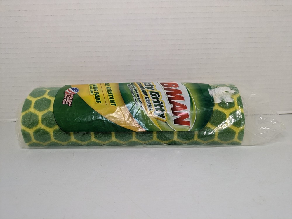 Libman Nitty Gritty Roller Mop Refill Tear Resistant Easy Change Refill Yellow