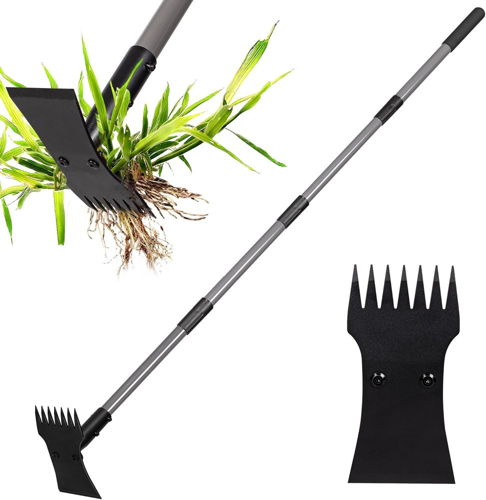 Walensee Weed Puller Tool with Long Handle, 64inch Manual Weeder Remover Tool, 7