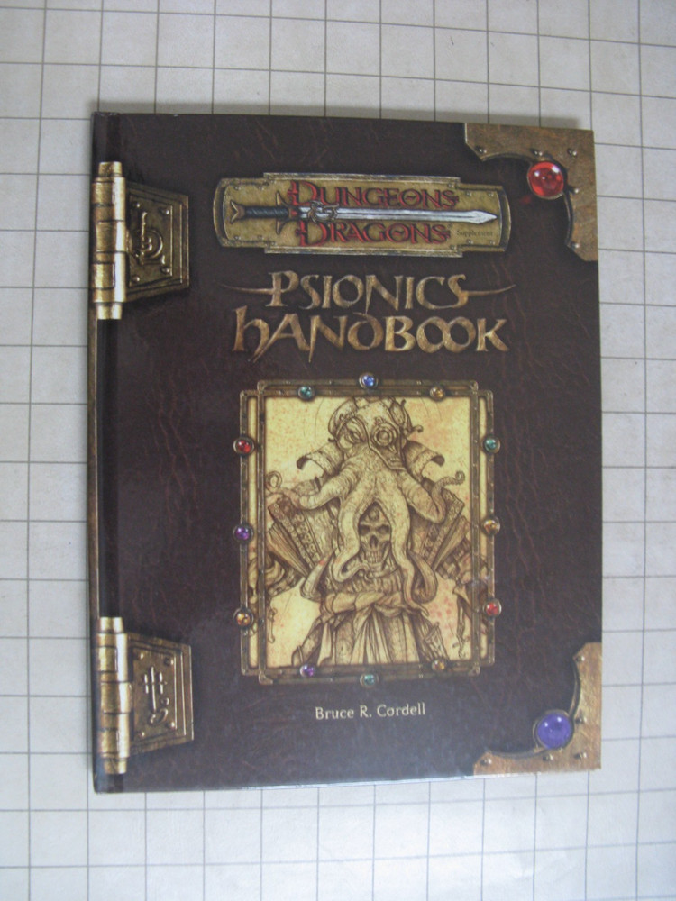 PSIONICS HANDBOOK 3E d20D&D AD&D Dungeons & Dragons WotC