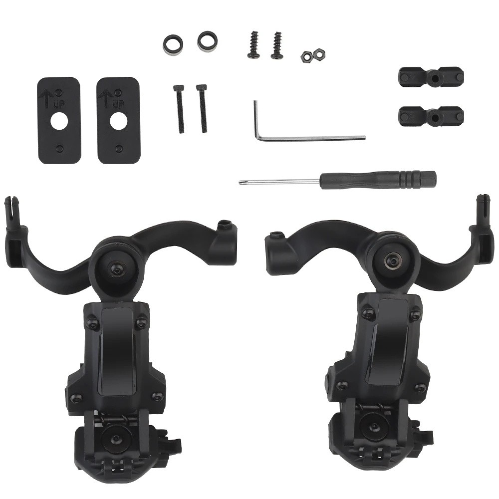 Tactical Headset Rail Mount Bracket Helmet Guide Adapter For OPS Core ARC
