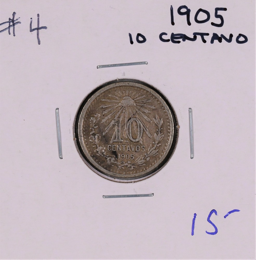 1905 M Mexico 10 Centavos #4